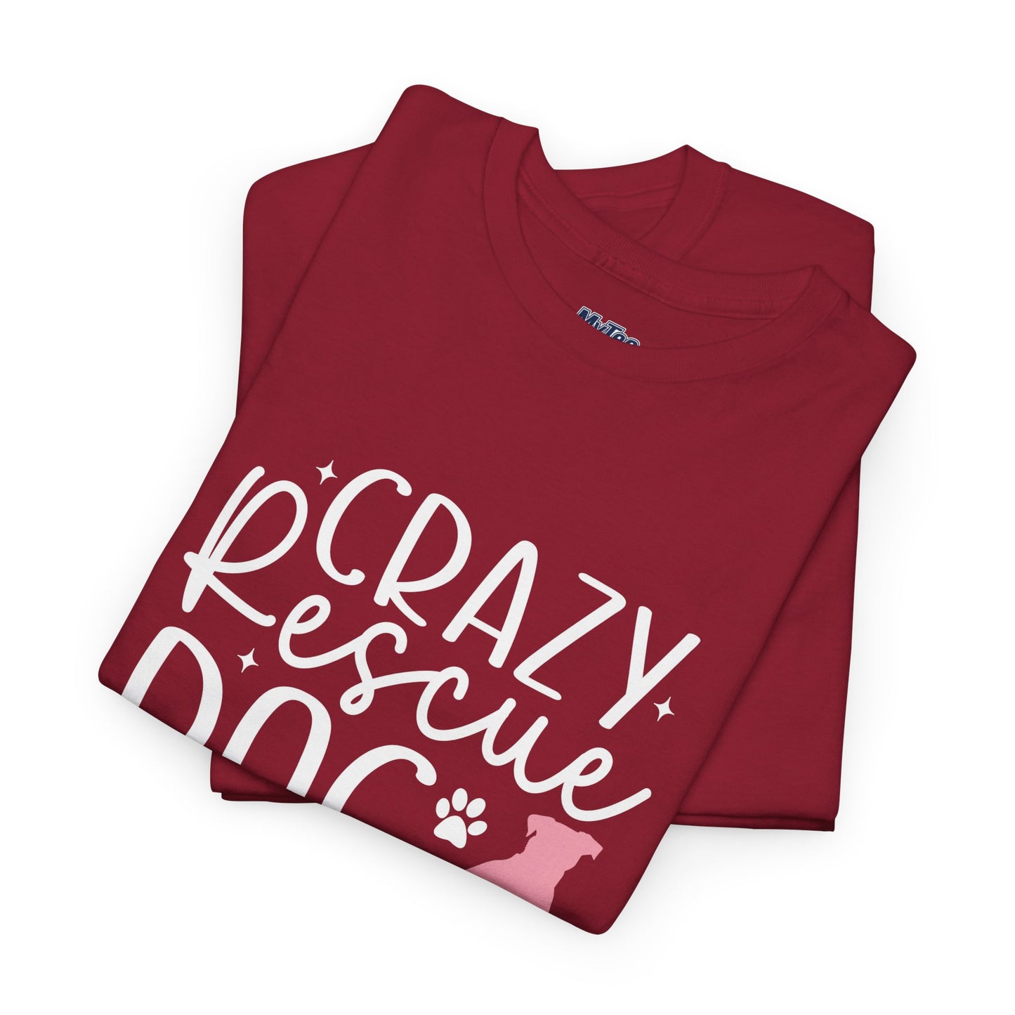 Crazy Rescue Dog Lady T-Shirt | Gift For Pet Mama