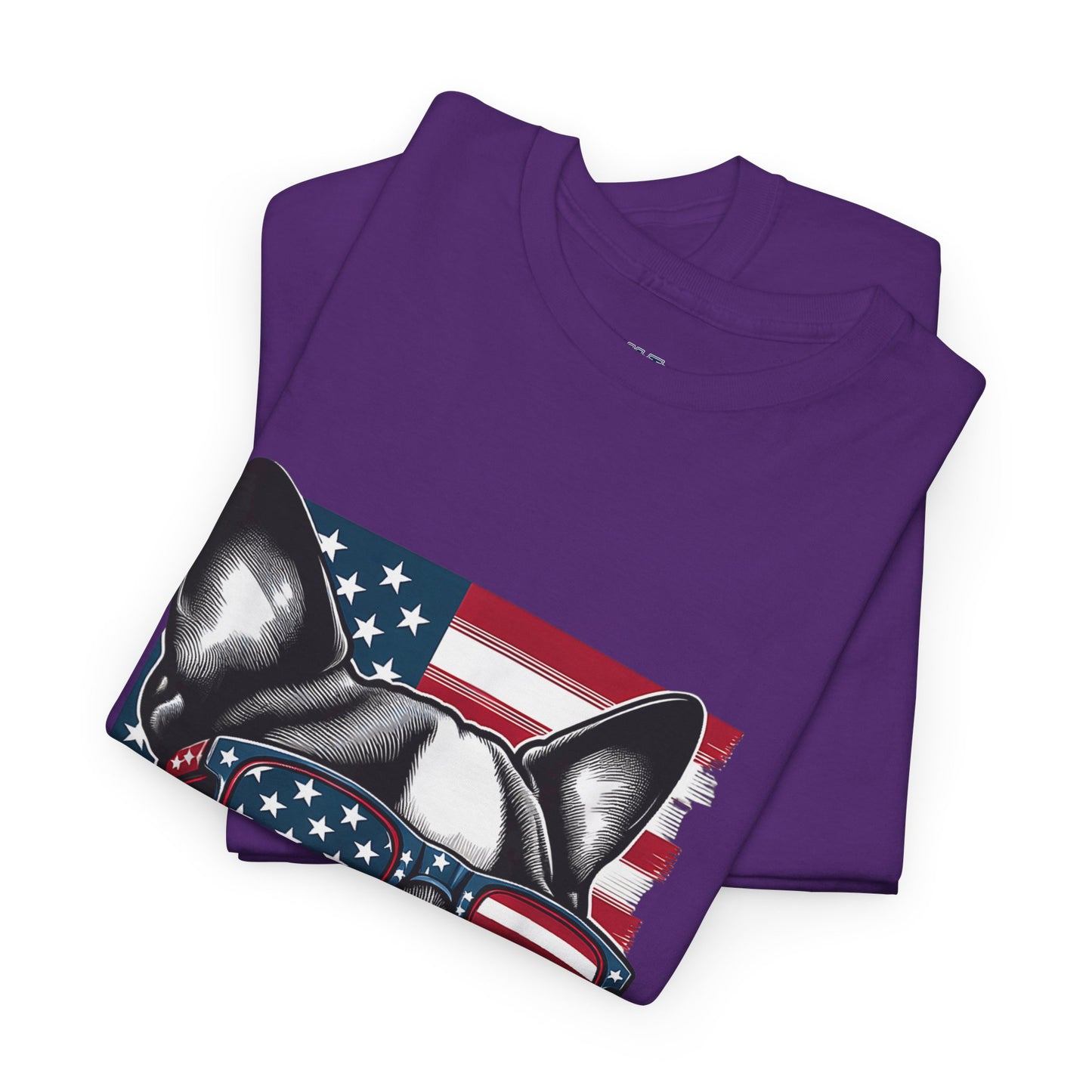 Patriotic Boston Terrier with Sunglasses Unisex T-Shirt