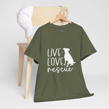Live Love Rescue Dog Lover Unisex T-shirt