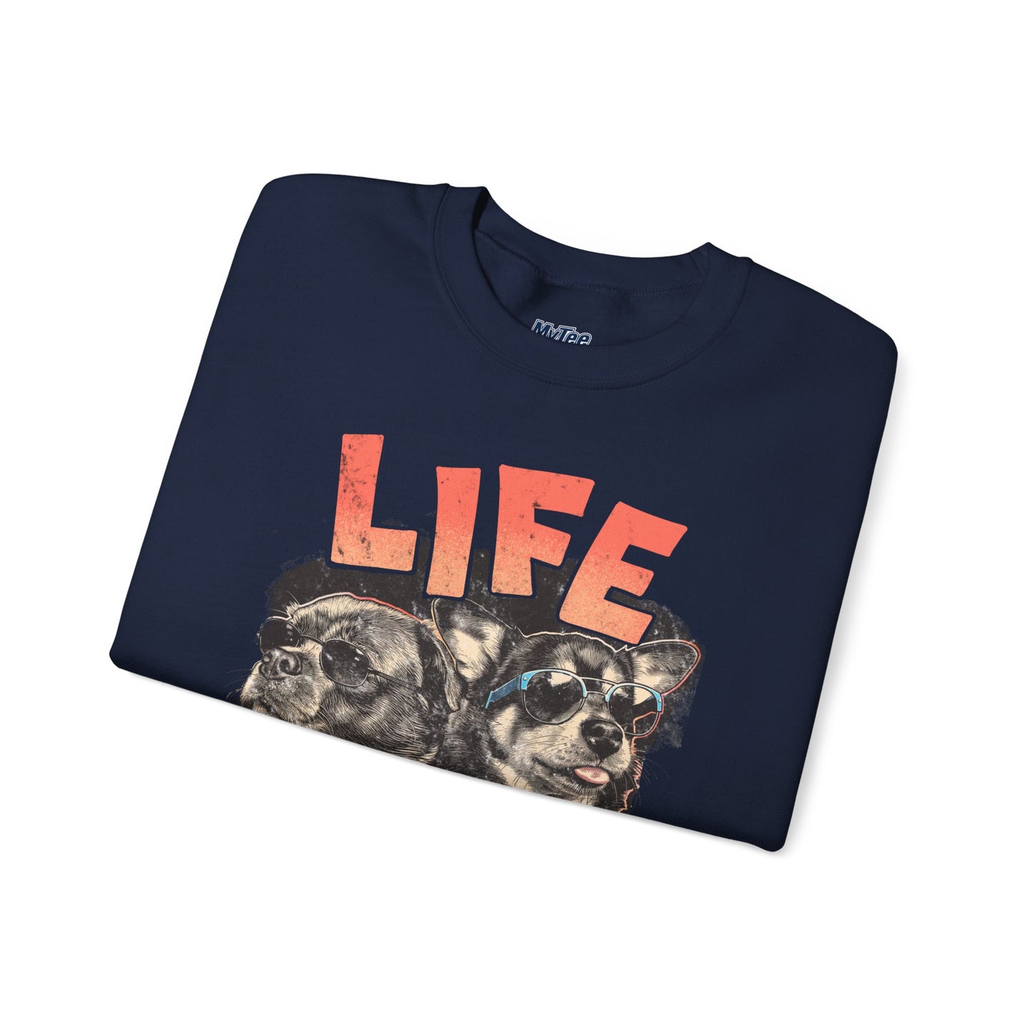 Life Love Woof Sweatshirt – Cozy Dog Lover Crewneck