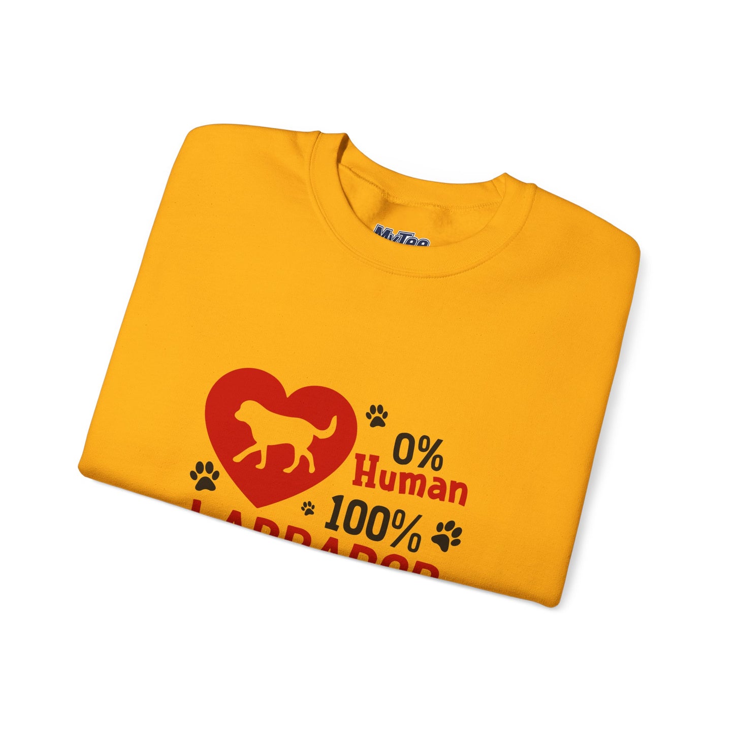 0% Human 100% Labrador Unisex Sweatshirt