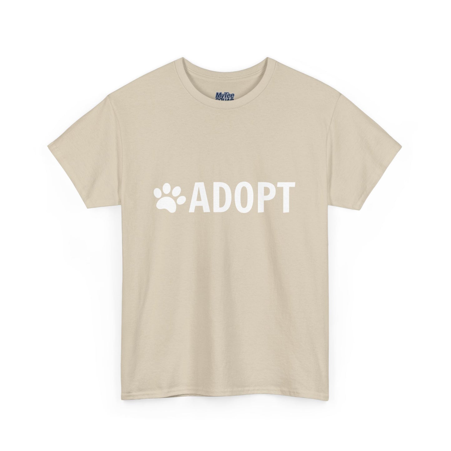 Adopt Unisex Heavy Cotton Tee | Perfect for Animal Lovers, Pet Adoption Events