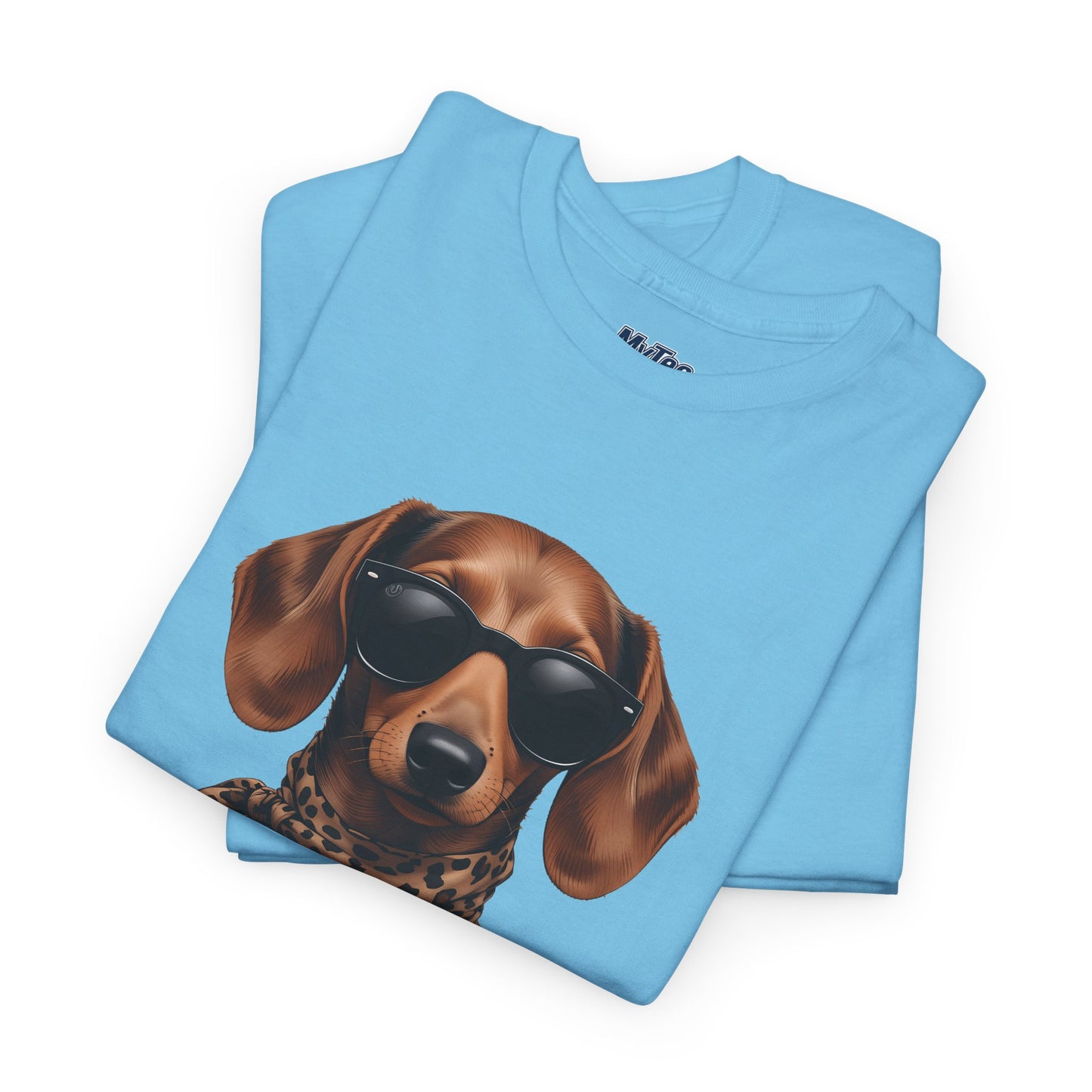 Dachshund With A Scarf Cotton T-Shirt