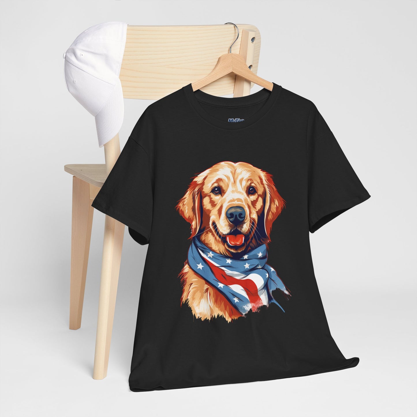 Patriotic Golden Retriever Unisex T-Shirt