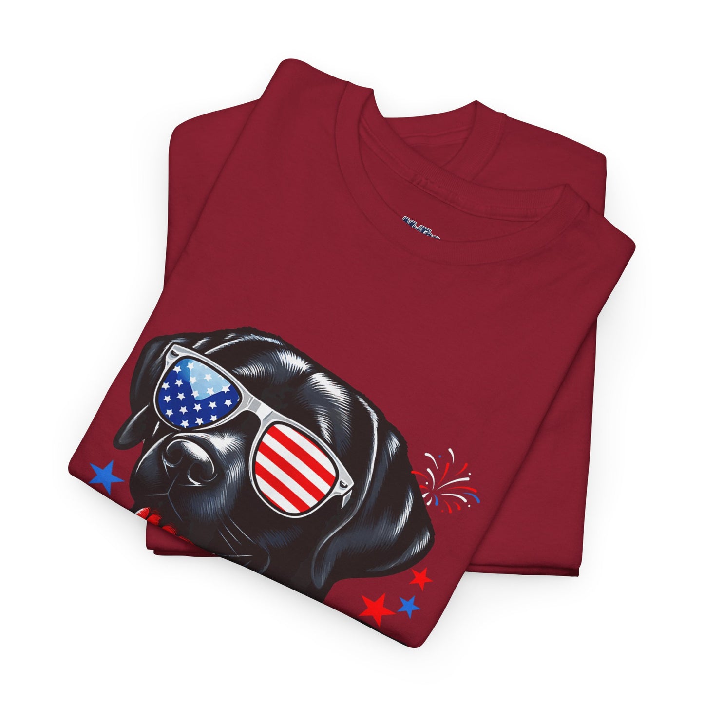Patriotic American Labrador Retriever With Sunglasses Unisex T-Shirt