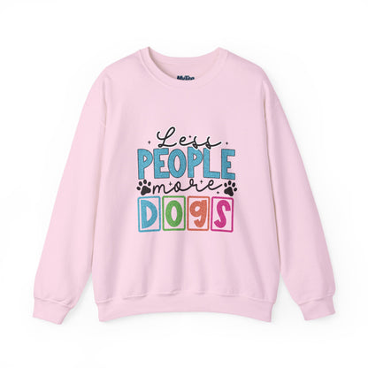 Less People More Dogs Unisex Crewneck Sweatshirt | Pet Owner Gift