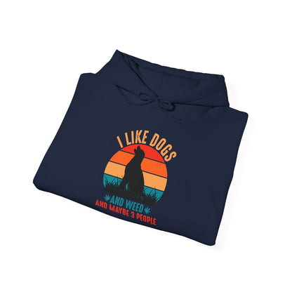 I Like Dogs & Weed And Maybe 3 People Labrador Unisex Hoodies