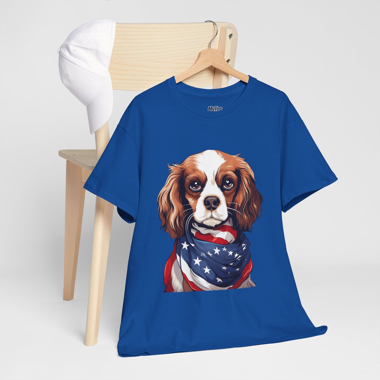 Patriotic Cavalier King Charles Spaniel Unisex T-Shirt