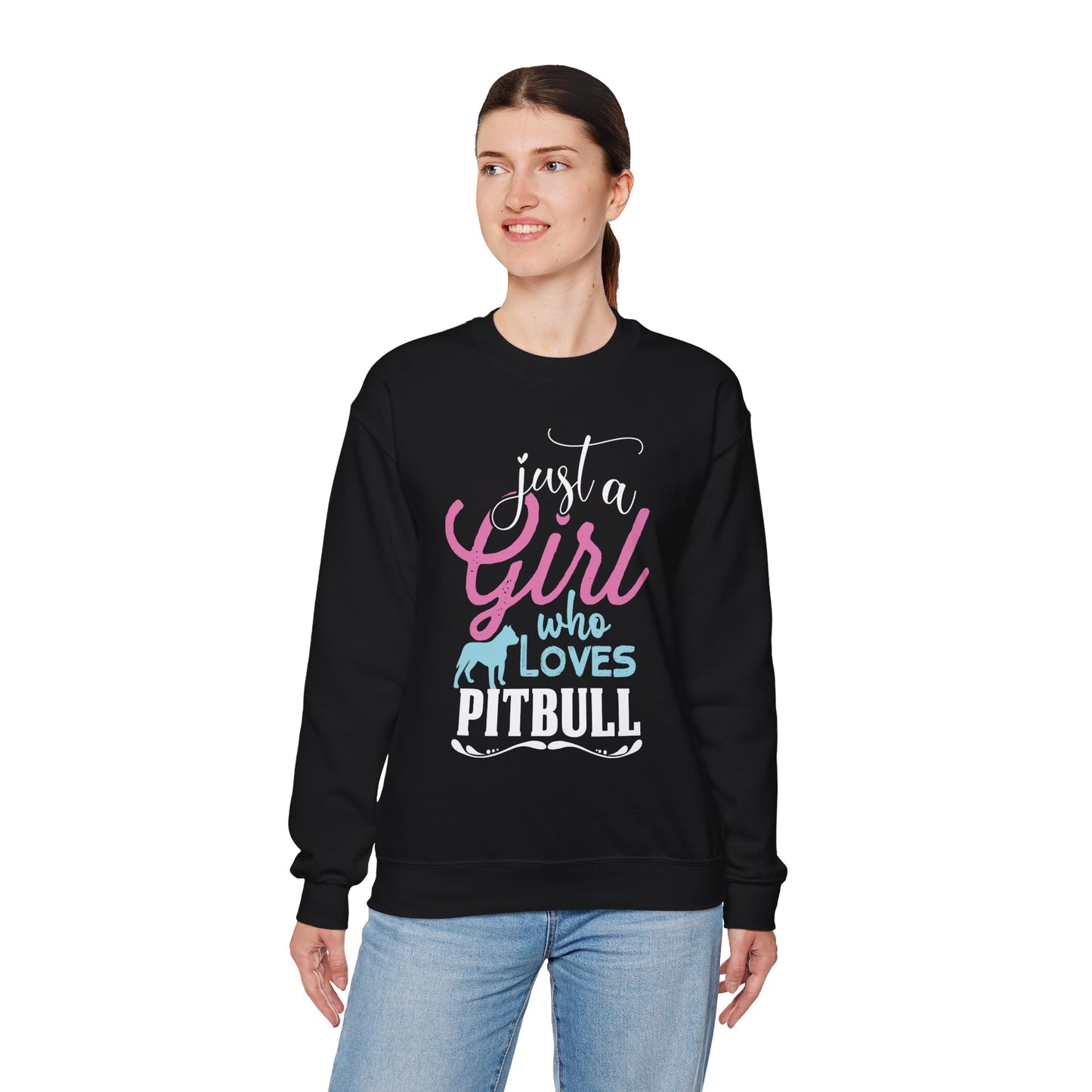 Just A Girl Who Loves Pitbull Sweatshirts