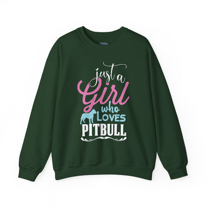 Just A Girl Who Loves Pitbull Sweatshirts