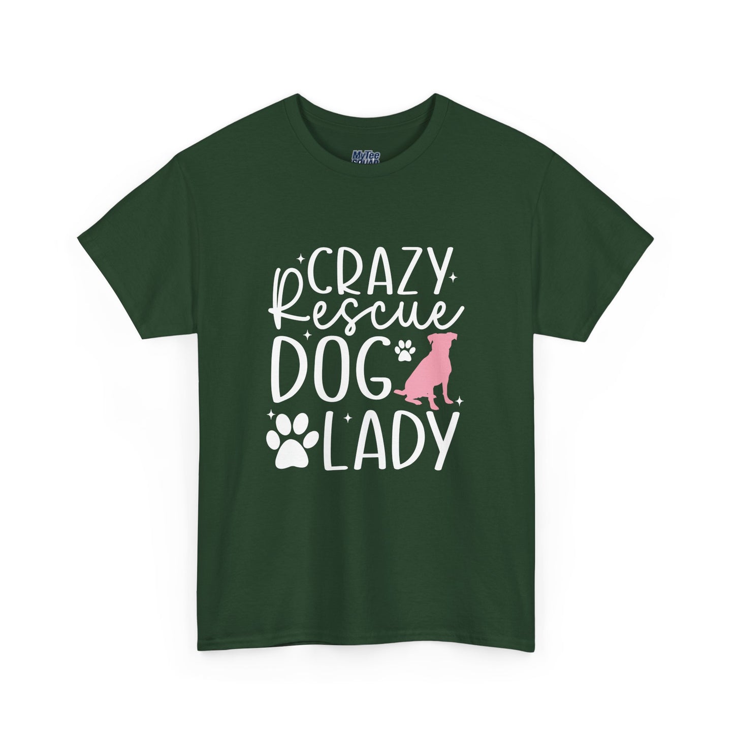 Crazy Rescue Dog Lady T-Shirt | Gift For Pet Mama