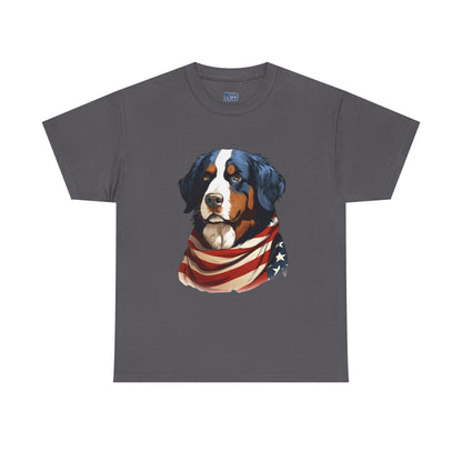 Patriotic Bernese Mountain Unisex T-Shirt