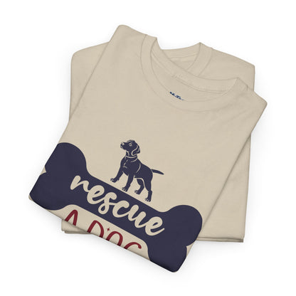 Rescue a Dog Unisex Cotton T-shirt | Dog Lover