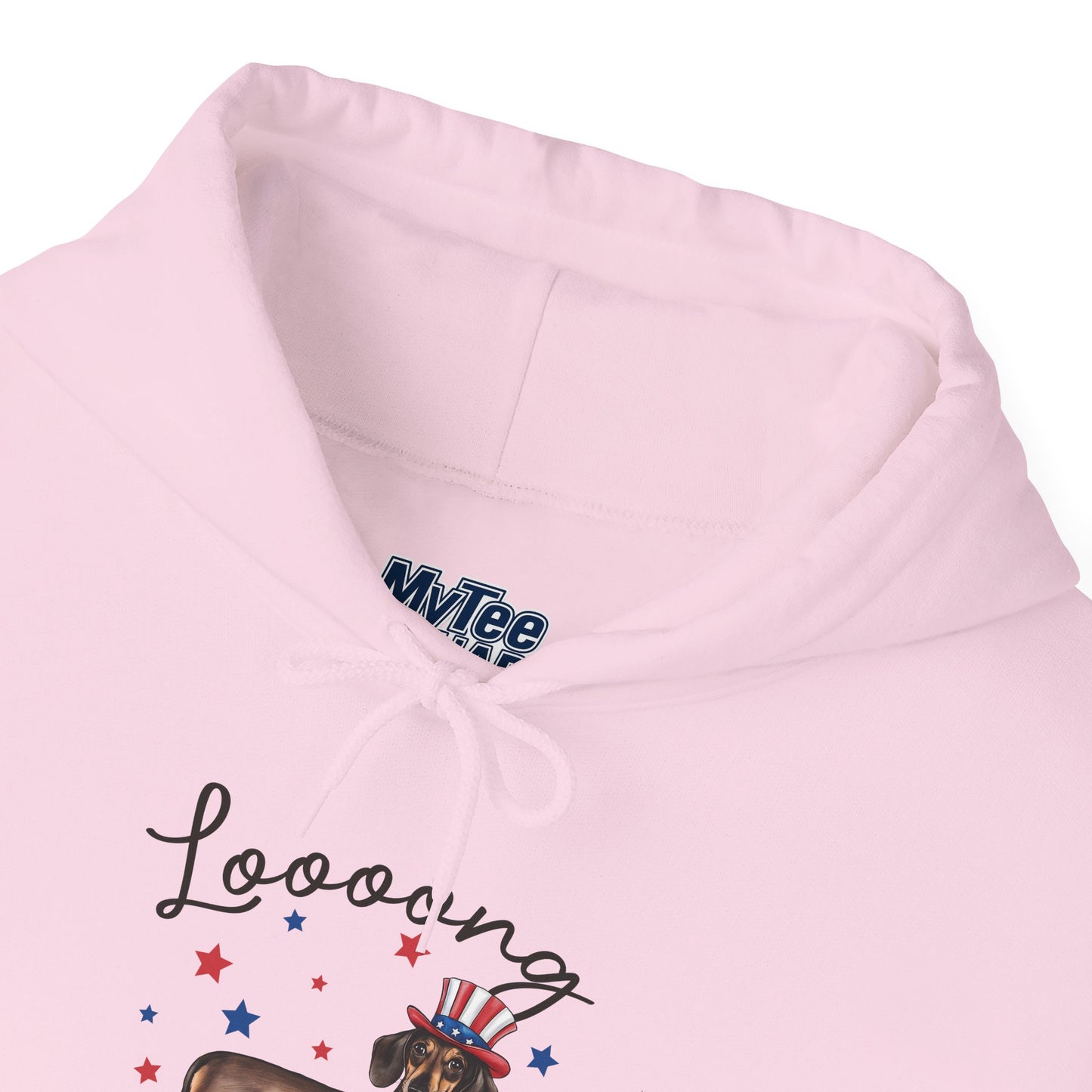 Patriotic Dachshund Loooong Live Freedom Unisex Hoodie