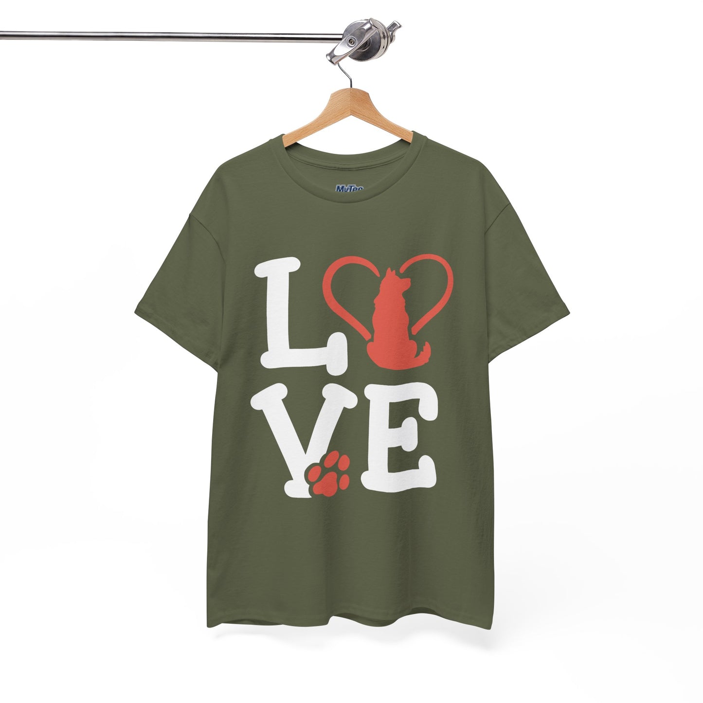 Love Dog Heart T-Shirt