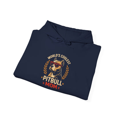 World's Coolest Pitbull Mom Hoodie | Perfect Gift for Dog Mama