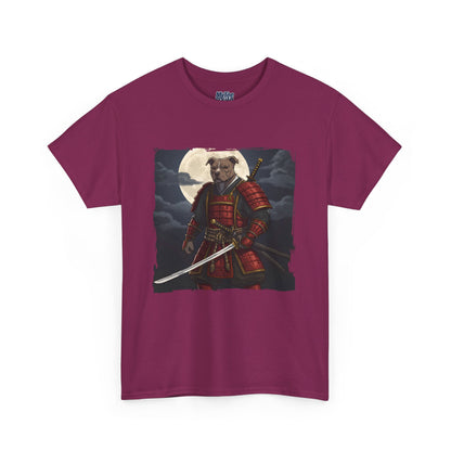 Pitbull Samurai Warrior Unisex Heavy T-Shirt,Tee | Graphic Tee For Anime Lovers