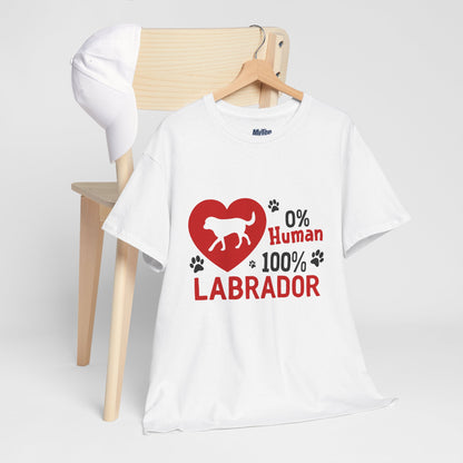 0% Human 100% Labrador Unisex T-Shirt