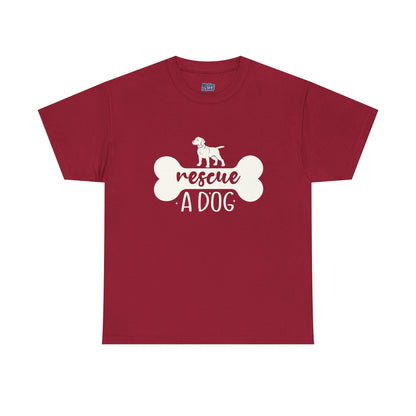 Rescue a Dog Unisex Cotton T-shirt | Dog Lover