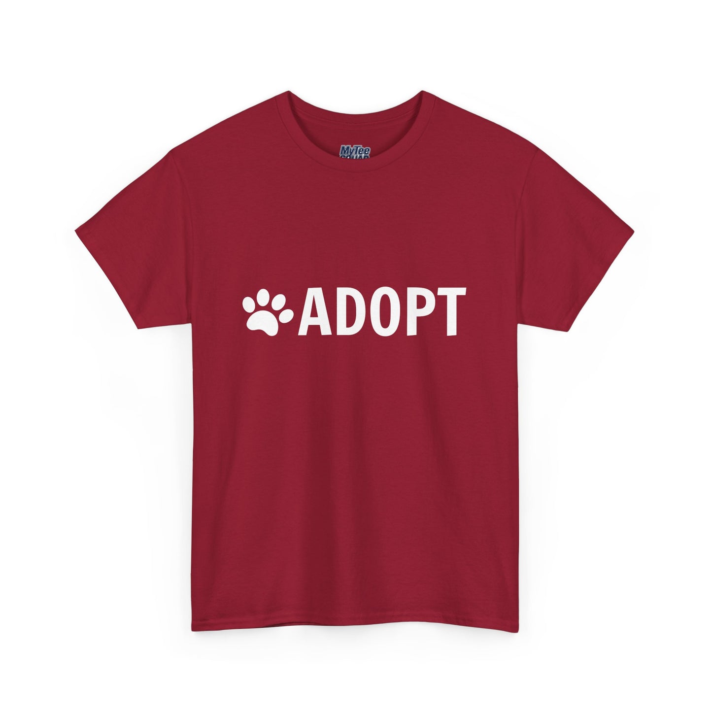 Adopt Unisex Heavy Cotton Tee | Perfect for Animal Lovers, Pet Adoption Events