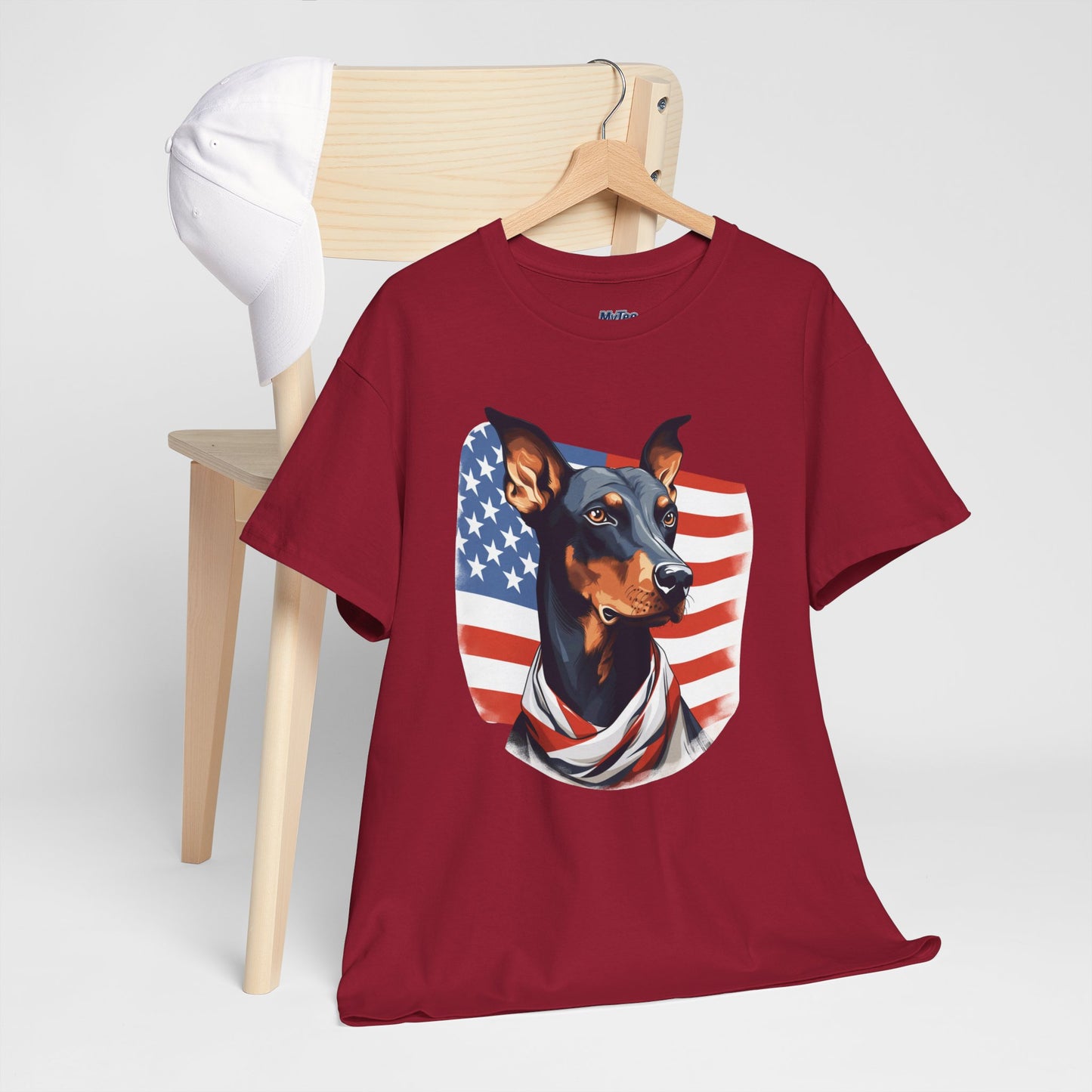 Patriotic Doberman Pinscher Unisex T-Shirt