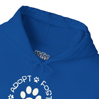 Adopt Foster Donate Unisex Hoodie – Pet Rescue Support Apparel