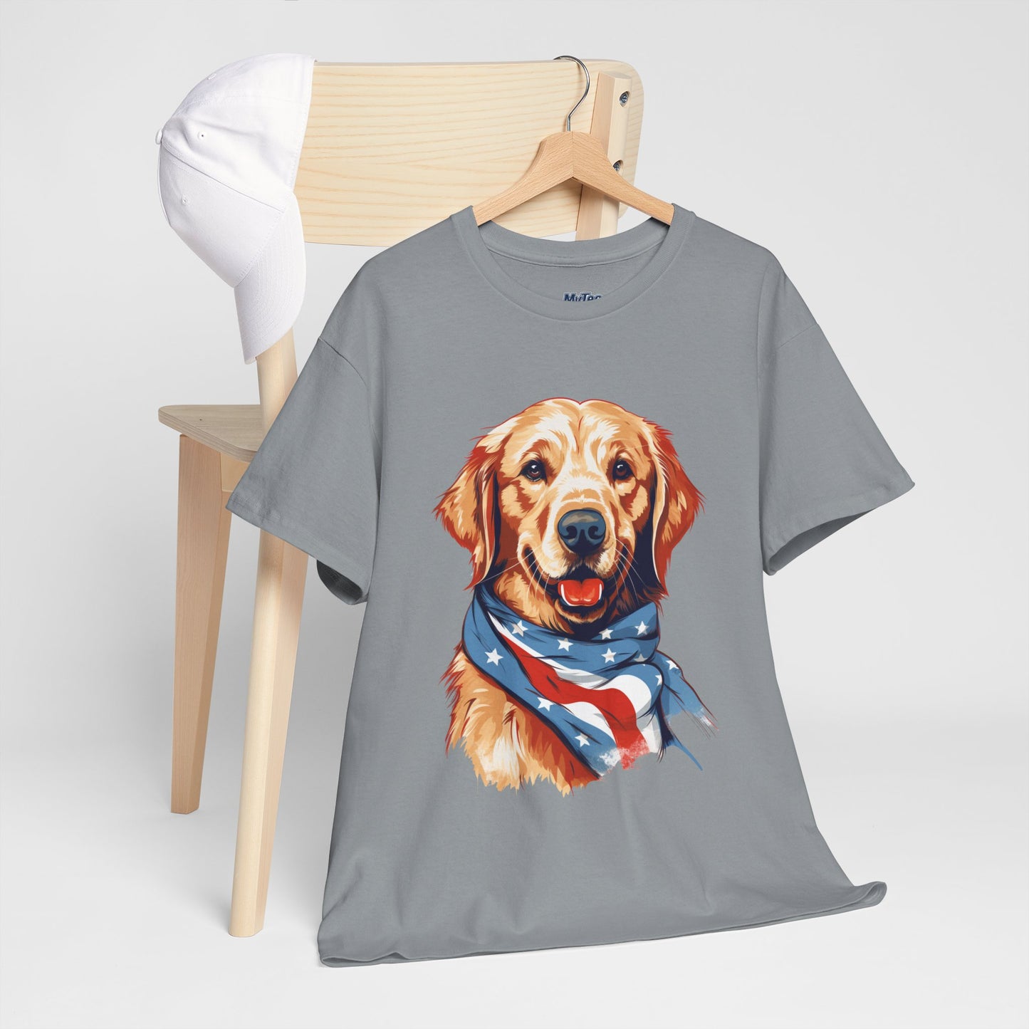 Patriotic Golden Retriever Unisex T-Shirt