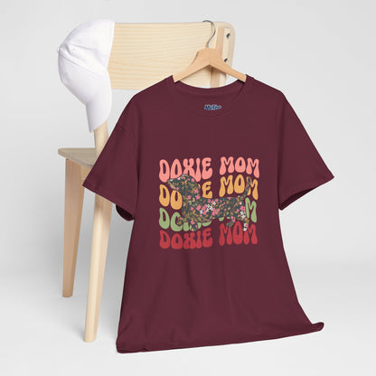 Doxie Mom Retro T-Shirt – Colorful Dog Mom Graphic Tee