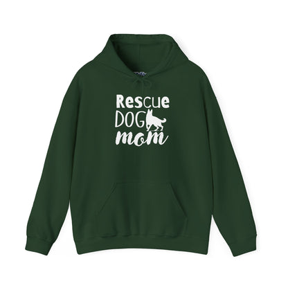 'Rescue Dog Mom Hoodie' - Cozy Sweatshirt for Pet Lover Mommies