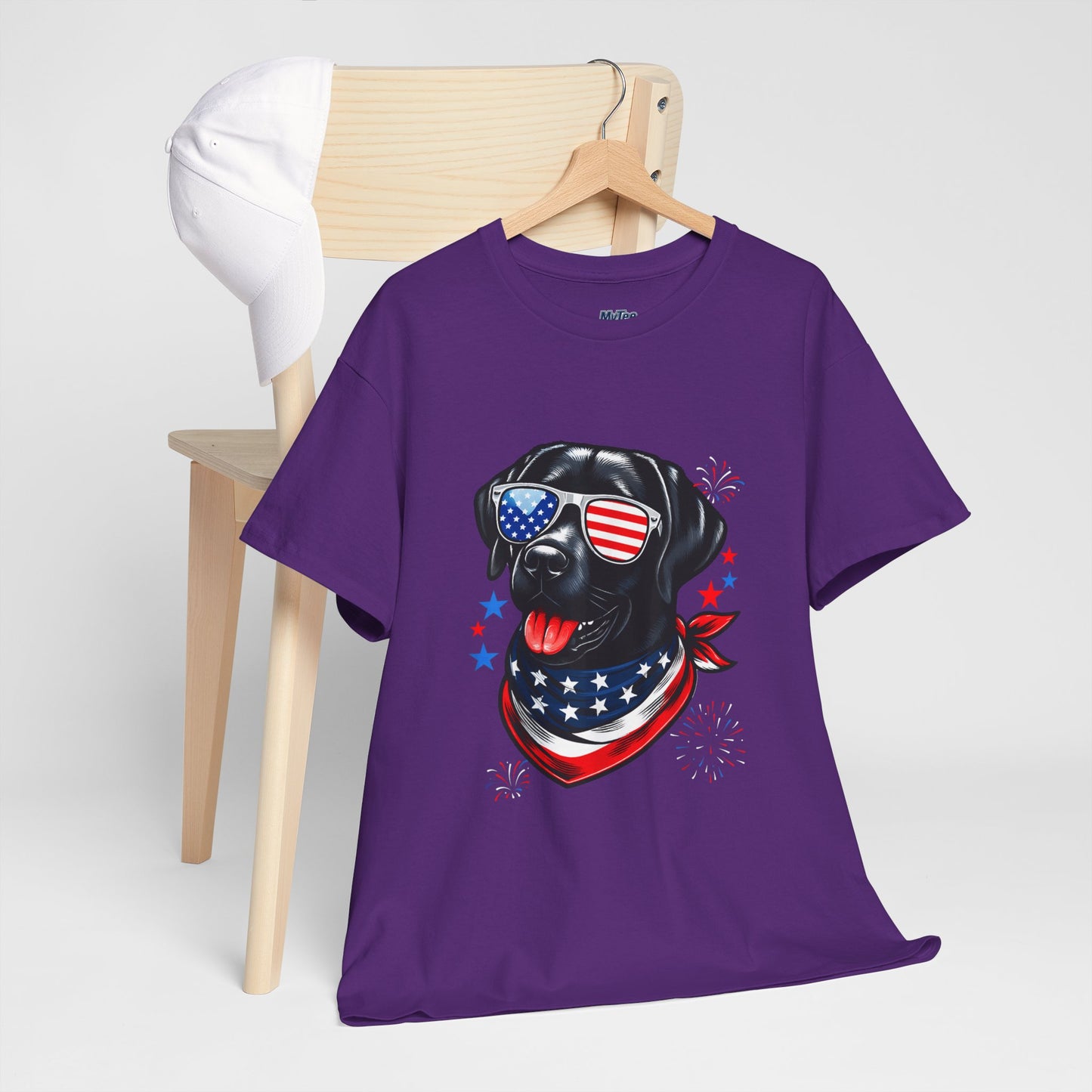 Patriotic American Labrador Retriever With Sunglasses Unisex T-Shirt
