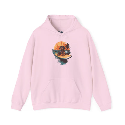 Dachshund Sunset Unisex Hoodie – Chill Pup Style For Dog Lovers