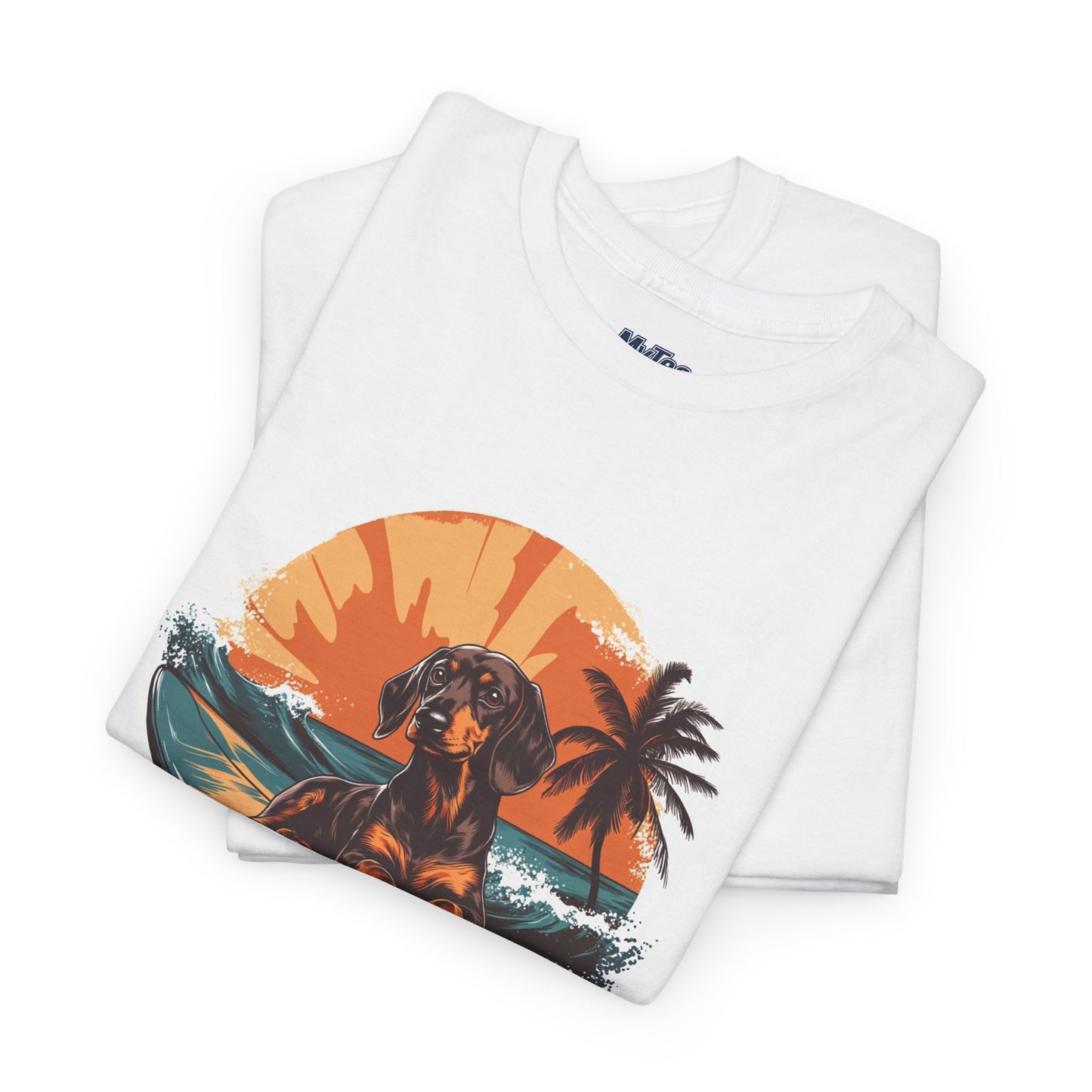 Dachshund Beach Vibes T-Shirt – Chill Summer Dog Style