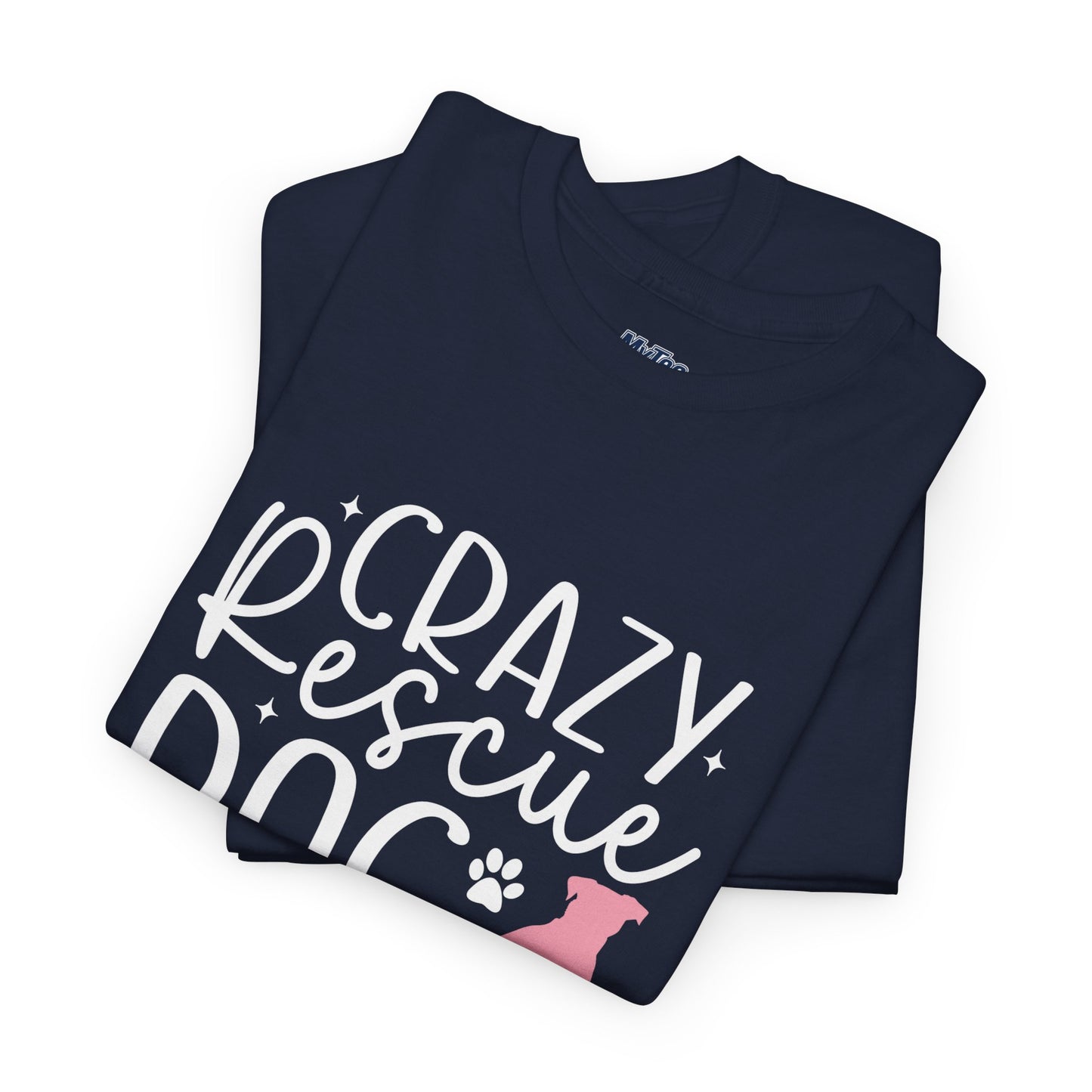Crazy Rescue Dog Lady T-Shirt | Gift For Pet Mama