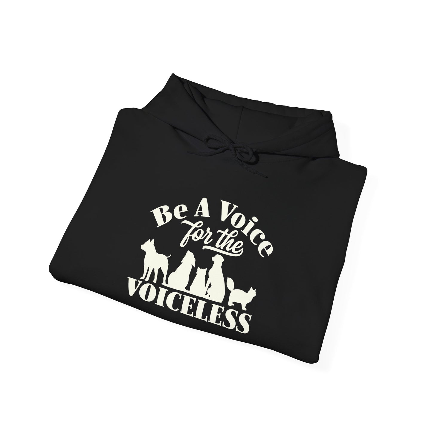 Be A Voice  For The Voiceless Unisex Hoodie – Animal Rescue Awareness