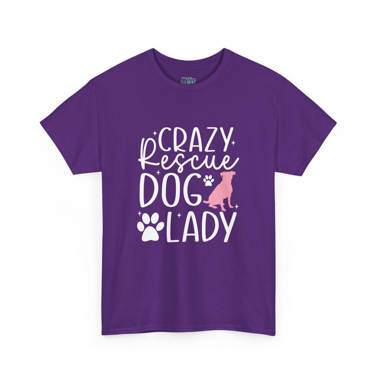 Crazy Rescue Dog Lady T-Shirt | Gift For Pet Mama