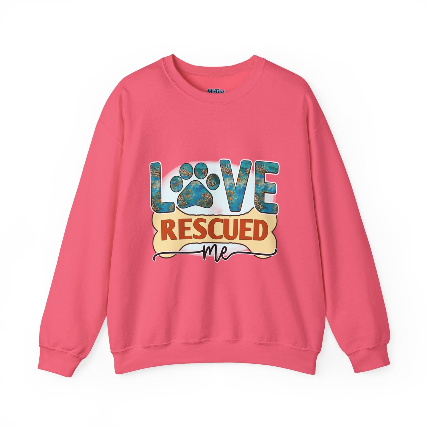 Love Rescued Me Unisex Sweatshirt | Cozy Pet Lover Gift