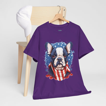 Patriotic French Bulldog Unisex T-Shirt | Dog Lover