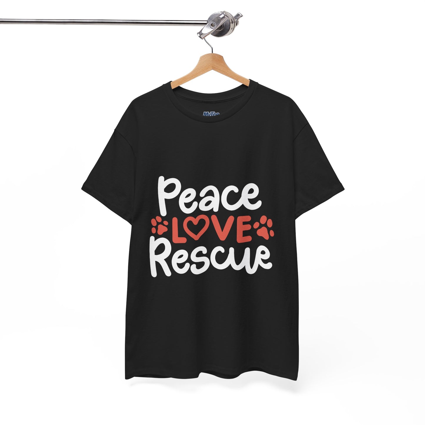 Peace Love Rescue - Super Comfy Cotton T-Shirt