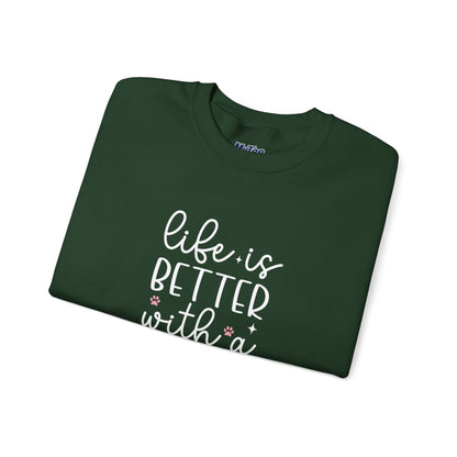 Life Is Better With A Rescue Dog Unisex Sweatshirt | Cozy Pet Lover Gift
