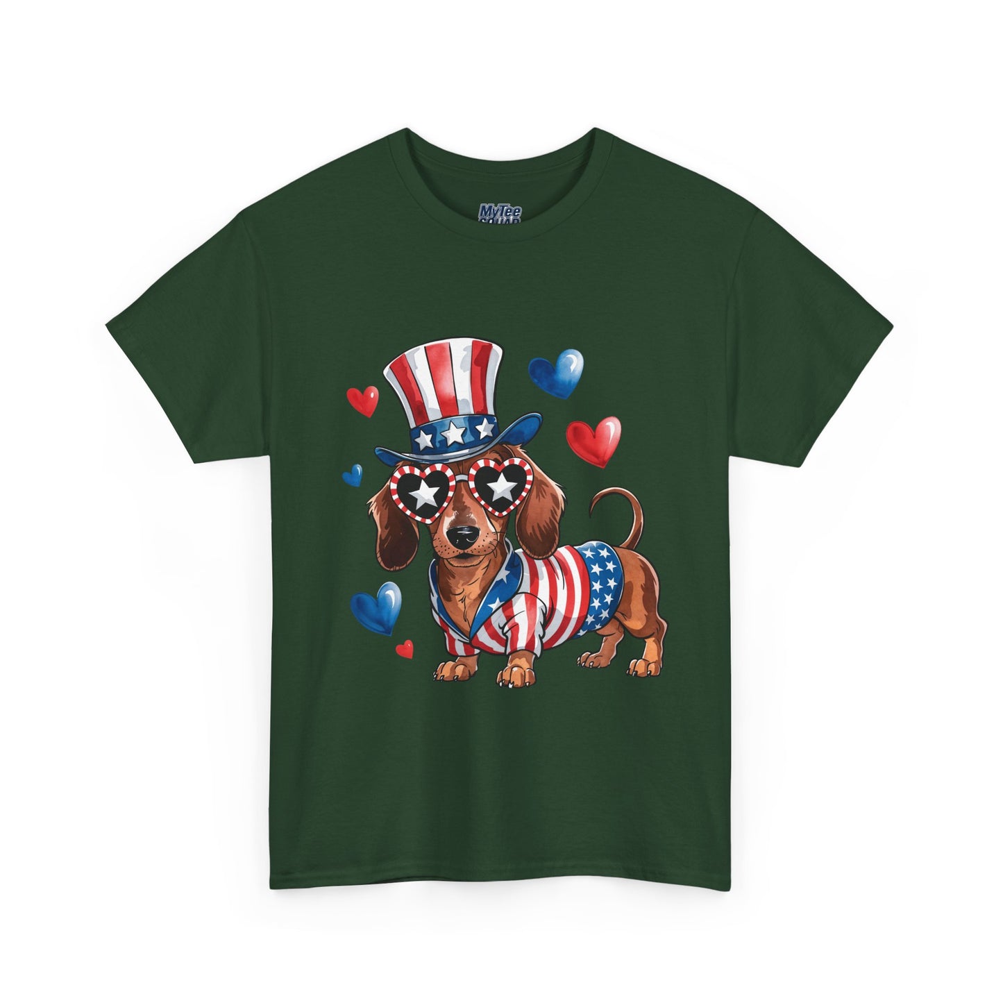 Patriotic Dachshund Unisex T-Shirt | Dog Lover Gift, July 4th Celebration