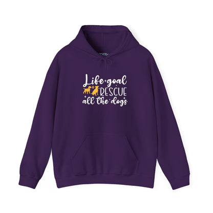 Life Goal Dog Rescue Unisex Hoodie – Cozy & Compassionate