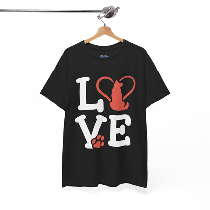 Love Dog Heart T-Shirt