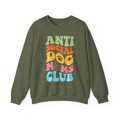 Anti-Social Dog Moms Club Sweatshirt | Relaxed Style For Fur Mama