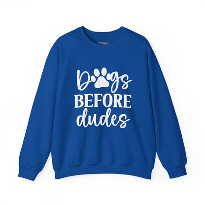 Dogs Before Dudes Unisex Sweatshirt – Cozy Pet Lover Pullover
