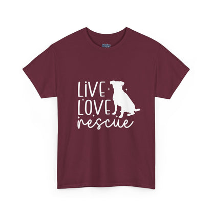 Live Love Rescue Dog Lover Unisex T-shirt