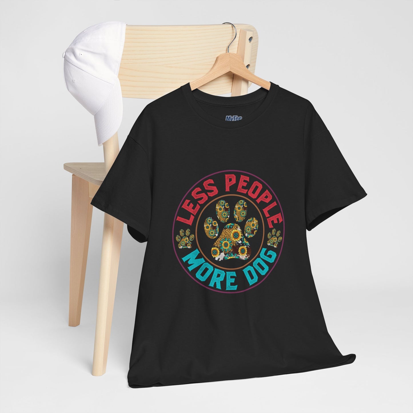 Less People More Dog Unisex Cotton T-Shirt