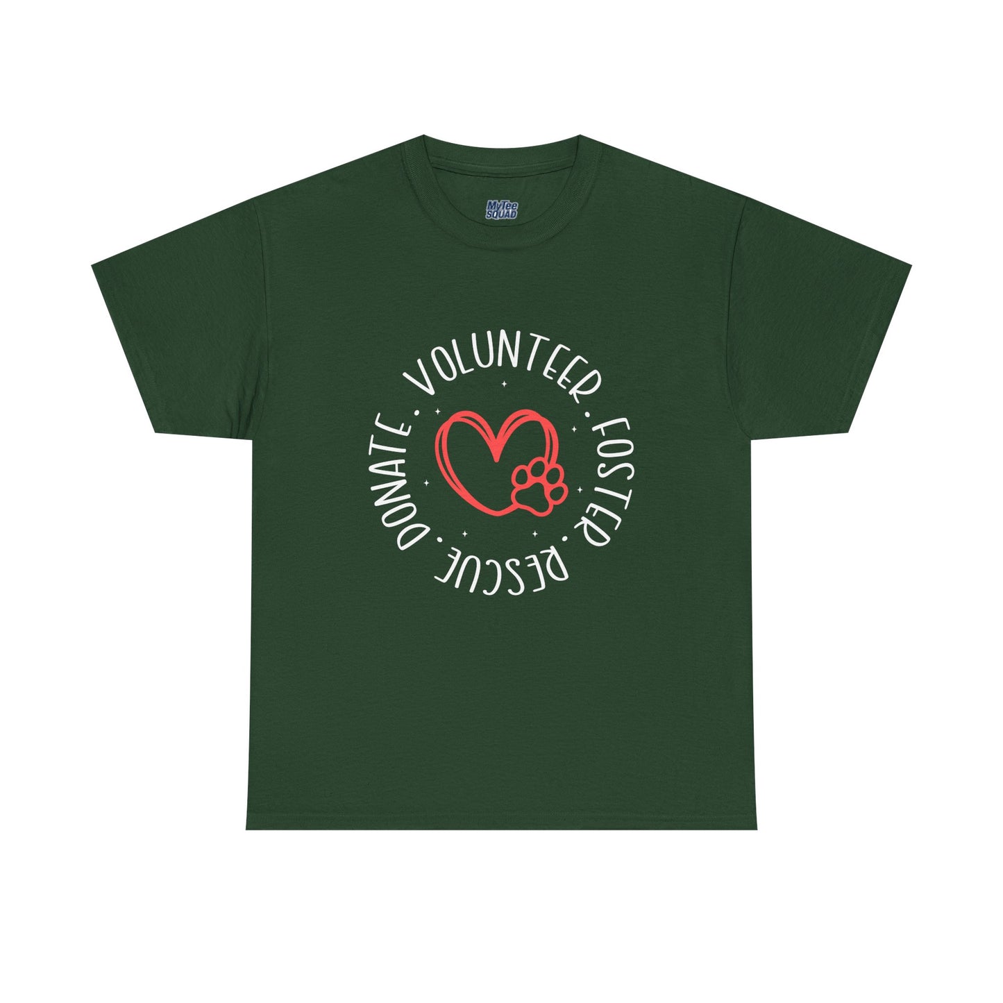 Pet Lover's Heart Volunteer Rescue Foster Donate Unisex T-Shirt
