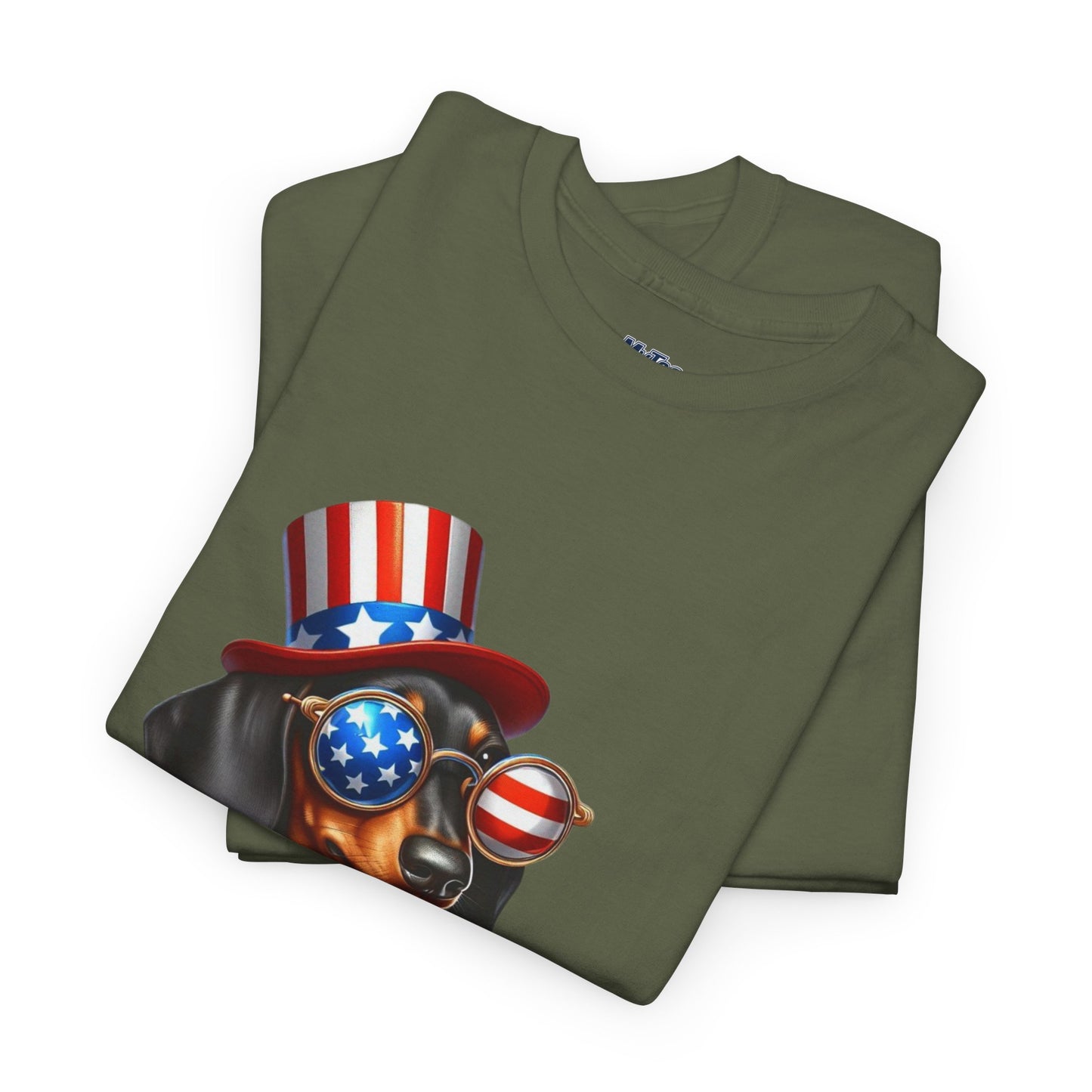 Patriotic Dachshund 4th of July T-Shirt | Red, White & Woof Style