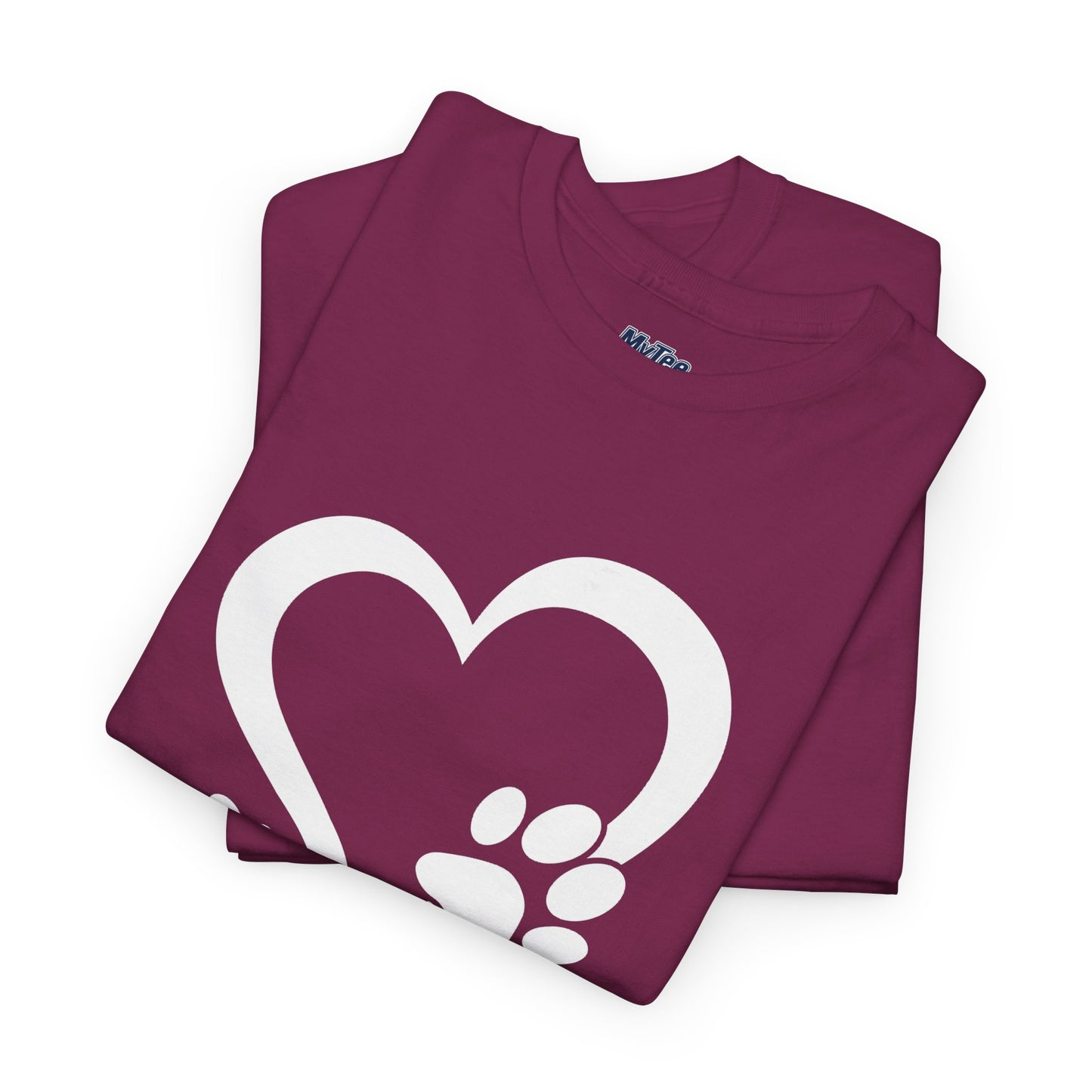 Heart With Paw Print Love T-shirt