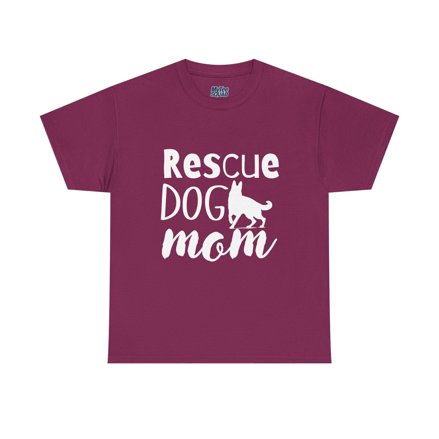 Rescue Dog Mom Cotton T-Shirt